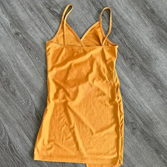 Mustard Yellow Mini Dress - Picture 2 of 2